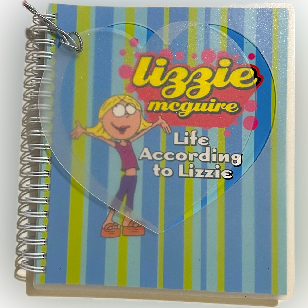 VTG 2004 DISNEY LIZZIE MCGUIRE LIFE ACCORDING TO LIZZIE JOURNAL NOTEBOOK STRIPED